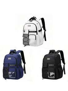 1pc Boys & Girls Backpack With Shoulder Strap, Tote Bag And Pencil Case, Travel School Work Daily Use Back To School Gift - Multicolor - View 1