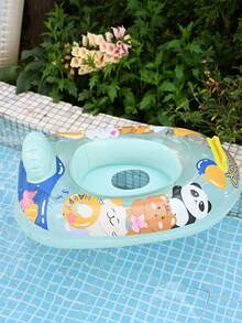 1 chiếc phao bơi trẻ em hình gấu trúc dễ thương, phao tròn nổi dưới nách, phao bơi bơm hơi cho trẻ em khi học bơi trong bể bơi hoặc bồn tắm. - Nhiều màu - Xem 1