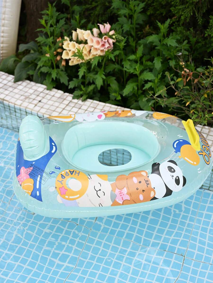 1 chiếc phao bơi trẻ em hình gấu trúc dễ thương, phao tròn nổi dưới nách, phao bơi bơm hơi cho trẻ em khi học bơi trong bể bơi hoặc bồn tắm. - Nhiều màu - Xem 1