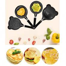 Cartoon Style Frying Pan, Mini Frying Pan, Heart-Shaped Frying Pan, Creative Breakfast, Non-Stick Iron Breakfast Pan, Flat Bottom Frying Pan - View 9