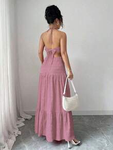 Women Midi Dresses - 老玫瑰 - 查看 2