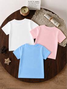 Young Girls T-Shirts - Baby Blue - View 2