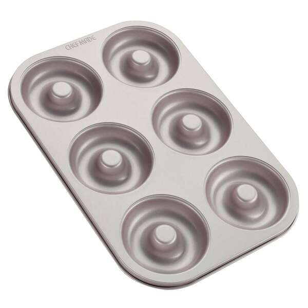  CHEFMADE Donut Form Kuchen Pan, 6-hohlraum Nicht-Stick Ring Donut Backformen für Ofen Backen (Champagne Gold)