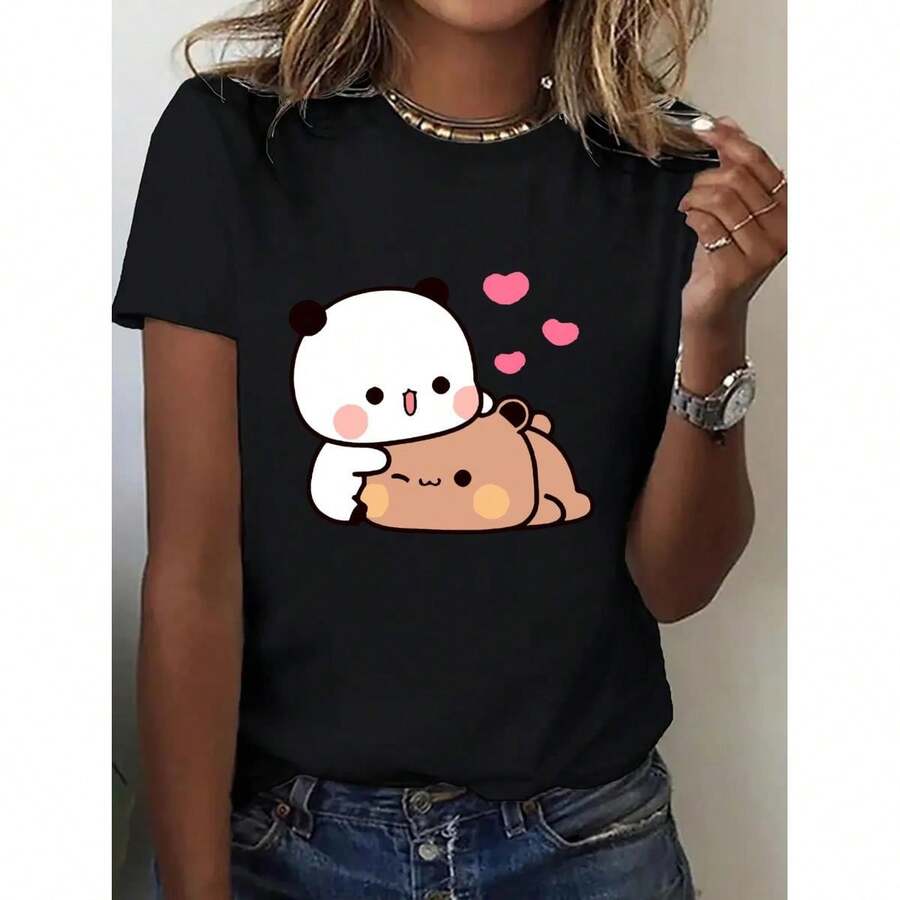 Women T-Shirts - Black - View 1
