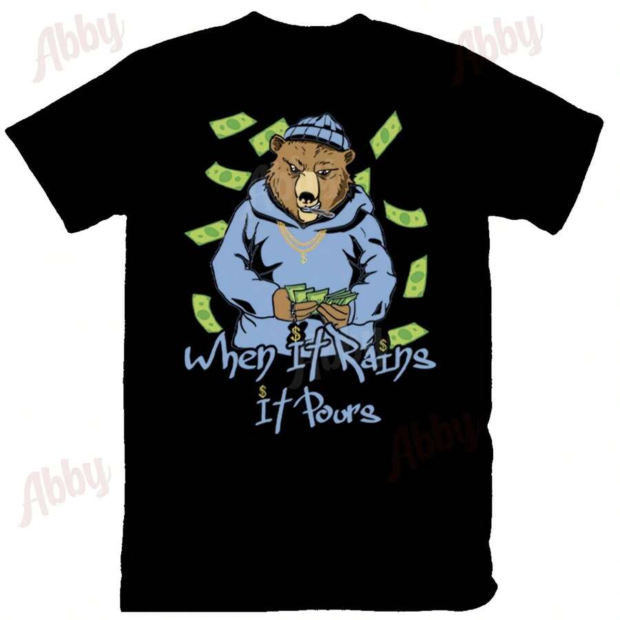 Camiseta de papel Bear Stack para combinar con Jordans Retro 1 UNC Toe New, camiseta Retro 1 UNC Toe New, camiseta Jordans 1 UNC Toe New - forma - Ver 1