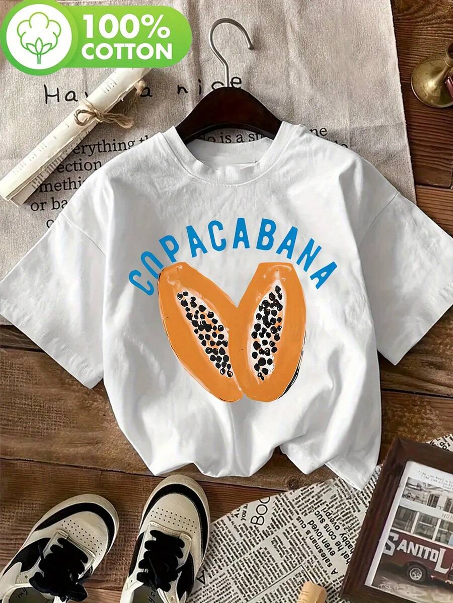 Women's Short Sleeve T-Shirt 100% Pure Coffee Club - 100% Cotton, Loose Fit, Leopard Print And CROPCABANA Graphic, Crew Neck, Breathable 180 G/M² Fabric For Casual Wear, Sports And Night Out (Sizes S-3XL) Y2k T-Shirt Shirt - 黑色 - 查看 1