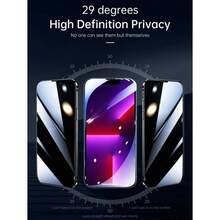 5 miếng dán màn hình cường lực bảo vệ toàn diện, chống nhìn trộm, tương thích với iPhone 17/17Air/17Pro/17ProMax/16/16Plus/16Pro/16Promax/15/15Plus/15Pro/15Promax/14/14Pro/14ProMax/14Plus/13/13Pro/13ProMax/12/12Pro/12ProMax/11/11ProMax/11Pro/X/XS/XSMAX - màu đen - Xem 2