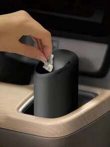 Multi-Function Car Trash Can, Silicone Cup Holder Trash Can With ABS Base, Removable And Washable Mini Storage Box Suitable For Keys, Coins, Phones, Non-Slip Dashboard Storage Box - A - View 8