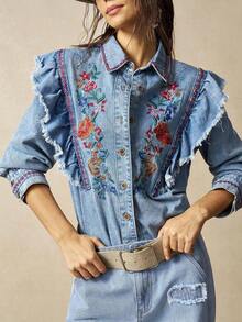 Women Blouses & Shirts - 藍色的 - 查看 6