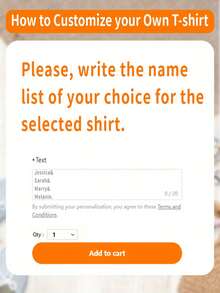 Camiseta con lista de nombres personalizada, lista de nombres personalizada, camiseta humorística con lista, regalo a medida, camiseta con nombre personalizada, camiseta cómica con lista - [Blanco] - Ver 3