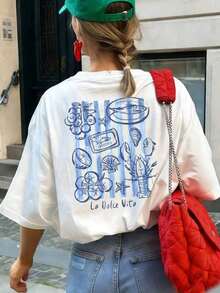 Dam-T-shirts - Weiss - Visa 3