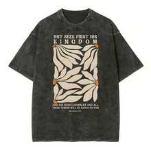 1 pieza Camiseta de manga corta de cuello redondo oversize unisex desgastada y lavada, 100% algodón pesado de 220g, diseñada por artistas Y2K estilo americano vintage, estampado gráfico de nombres de ciudades, ideal para uso diario, conciertos y festivales - Negro - Ver 6