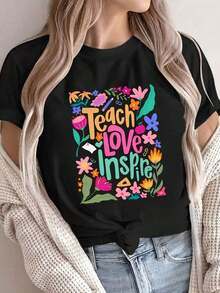 Women T-Shirts - Black - View 6