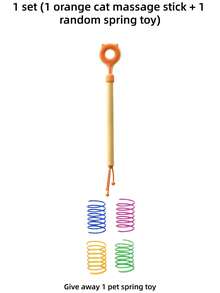Bộ 3 món đồ chơi cù lét đa năng cho thú cưng, đồ chơi ba trong một đa chức năng có thể kéo dài để cù lét và kích thích giác quan cho mèo, đồ chơi tương tác giúp mèo vận động, bàn chải massage cho mèo, dụng cụ massage cù lét đa năng cho mèo và chó, lược massage kéo co tương tác cho mèo, đồ dùng cho thú cưng. - Nhiều màu - Xem 13