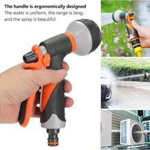 1pc ABS Spray Nozzle, Multi-Functional High Pressure Car Wash Sprayer, Garden Watering, Pet Bathing, 8 Adjustable Spray Patterns, Water Flow Control - A - View 7