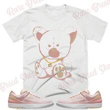 Camiseta de osito de peluche a juego con Jordans Retro 2 Low Craft Atmosphere, camiseta Retro 2 Low Craft Atmosphere, camiseta deportiva Retro 2 Low Craft Atmosphere - forma - Ver 1