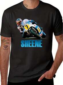 Camiseta unisex, para hombre&MujeresVintageBarryBrilloRetroMotocicletaCarrerasCamiseta-RelajadoAjusteCortoMangaTeeconIcónicoNúmero7&NombreGráficoLavableComodidadAdecuadoparaDeportes de motorAficionadosInformalDesgaste,BarrySheen,,ropademujer,blusasparamujer,topsdemujer,playerasdemujer,DailycasualConjunto, RegularAjuste, DiarioCoincidencia, GráficoEstampado, DeportivocasualDiariocasualConjunto, RegularAjuste, DiarioCoincidencia, GráficoEstampado, Deportivocasual - Negro - Ver 1