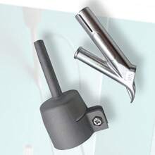 4pcs/Set Hot Air Plastic Welding Stainless Steel Welding Nozzle, Triangle Welding Tip, Quick Spray Nozzle, Fixed Point Nozzle, Round Y Nozzle, 32mm Standard Nozzle - C - View 4
