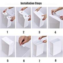 36/24/12/6pcs Foldable Moisture Proof And High Load-Bearing Shoe Storage Boxes, Stackable And Easy Assembly, Stackable Rectangle Sneaker Storage Display Cases For Closet Plastic Shoes Storage Box With Magnetic, Shoes Organizer For Men And Women - View 3
