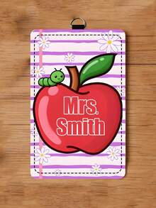 Personalized ID Badge Holder Custom Name Teacher Badge Holder Customizable With Name And Design Featuring Colorful Classroom Style Suitable For School Office Daily Wear Work ID Display Back To School Appreciation Gift A Gift For Educators Friends And Family,Id Holder,Back To School Gift,Custom Id Holders,School Supplies,Office Decoration,Back To School Gift,Storage Bag,A Gift For The Teacher,Gift For Her - Multicolor - View 15