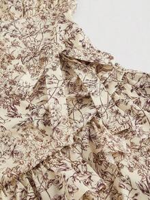 MOD Short Dress – Romantic Halter Neckline, Modern Design – Perfect For Parties Or Dates - 杏 - 查看 4