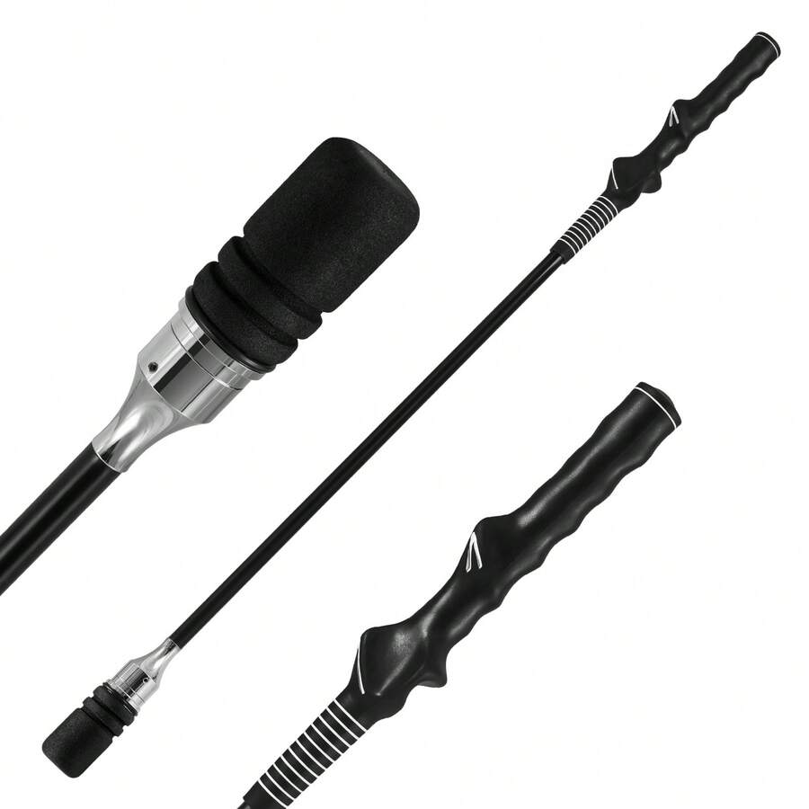 GOFLAME Golf Click Stick Swing Trainer With Click Sound Weight Golf Warm-Up Practice Tool For Speed, Flexibility Balance Tempo & Strength - Black - View 1