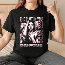 Camiseta vintage The Plot In You, camiseta de música metal, camiseta del álbum Dispose, camiseta Feel Not1hing R1OCker T1EE Post Hardcore Merch UniS1ex Band Clothing Gift, camiseta de algodón suave de 220 g para hombres y mujeres, hecha de tela premium duradera y agradable para la piel con un tacto suave, adecuada para todas las formas corporales y para uso diario. Tops casuales ligeros y transpirables, conjuntos elegantes a juego para otoño, perfectos para la vida diaria, actividades al aire libre, viajes, vacaciones y varias fiestas temáticas durante todo el año. - Negro - Ver 1