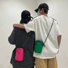 Tas Ponsel Mini Selempang Pria Bahan Oxford, Tas Bahu Kasual Tahan Air dengan Tali Kepang untuk Penggunaan Sehari-hari, Tas Kota - MultiWarna - View 10