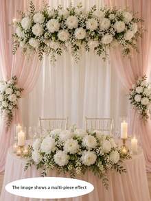 Bộ 30/21/10 bông hoa mẫu đơn nhân tạo kết hợp với hoa baby's breath, tự làm bó hoa cưới, trang trí phông nền tiệc cưới, trang trí bàn tiệc, cắm hoa, trang trí nhà cửa, trang trí sân vườn, hoa nhân tạo, hoa sân vườn sống động như thật. - hoa giả - Xem 4