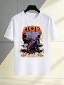 Unisex T-Shirt, Made Of High-Quality Material, Printed With A Striking "Moe Stringduster" Design, Suitable For Casual Summer Wear And A Unique Gift Idea. This Short-Sleeved T-Shirt Is Ideal For Lounging At Home, Everyday Wear, Parties, And Travel-Perfect As A Gift For Friends Or Family. - 白色 - 查看 5