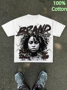 Unisex T-Shirt With A Graphic Slogan From The RECORD Brand, Suitable For Men And Women. Soft And Essential For Year-Round Casual Wear, This Versatile T-Shirt Is Perfect For Everyday Wear And Makes An Affordable Gift For Fans And Friends. A Short-Sleeved T-Shirt Suitable For Lounging At Home, Everyday Wear, Parties, And Travel, It's Also A Great Gift For Friends Or Family. - 白色 - 查看 6