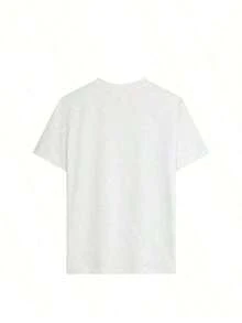 Moda Moda de  Moderno NUEVO 1 pieza Plus Tamaño Mujeres Suelto Hombros Caídos Ajuste 100% Algodón Camiseta Impreso Con Acuarela Rosa Hibisco Flores, Perfecto Para Tropical Vacaciones, Playa Dátiles, Verano Festividades, Transmisión A Romántico Tropical Vibe-Vintage Calle Estilo Unisexo Suelto Algodón Corto Manga Tripulación Cuello Jugadores de camisetas de mujer - Blanco - Ver 4