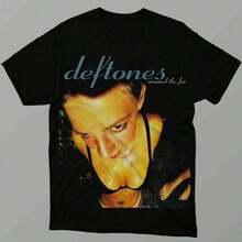 Camiseta Negra para Mujer Deftones - Cuello Redondo de Algodón Clásico, Camiseta Básica Suave para Uso Diario - Multicolor - Ver 1