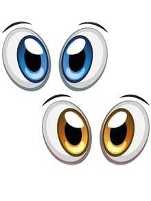 Robot Eye Stickers: Self-Adhesive And Removable, Made Of High-Quality PVC Material. Suitable For Robots, DIY Projects And Home Decor. Featuring Cute Robot Face Design, Suitable For Plastic Surfaces. - Multicolor - View 9