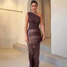 Women Two-Piece Outfits - Dark Brown - View 1