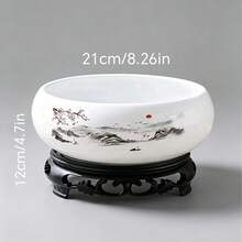 德州陶瓷水培花盆,铜钱草、荷花、金钱草、睡莲、巴西木多肉植物大花盆装饰 - 銅錢花盆 - 查看 17