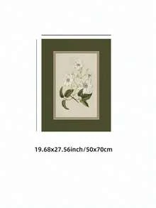 1pc Frameless Vintage Botanical Art Print, Floral Wall Art, Back To School, Room Decor Bedroom, Funkyposters - Flowers - View 11