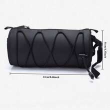 Bolsa de Guidão de Bicicleta Ajustável de Grande Capacidade, Bolsa de Ciclismo Multifuncional, Bolsa Frontal de Quadro de Bicicleta à Prova d'Água, Bolsa de Armazenamento Traseira de Bicicleta Portátil, Bolsa de Armazenamento de Ciclismo ao Ar Livre, Acessórios para Bicicleta de Montanha e Bicicleta de Estrada - Multicolorido - Visão 6
