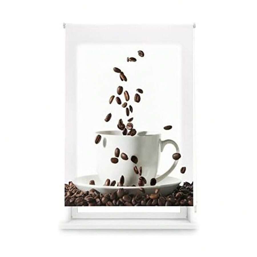 KIWI | Translucent Digital Roller Blind For Kitchen, Model C-Coffee, Sizes From 90 To 170 Cm Wide X 180 Cm High, Thermal Insulating Digital Roller Blind - C-coffee - View 1