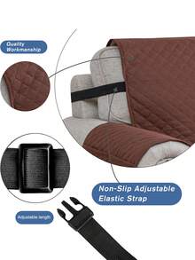 Reversible Protective Cover For Single/Double/Triple Sofas - Stain-Resistant, Moisture-Resistant, Pet-Scratch Resistant. Washable Fabric, Easy To Change. Durable Family Design. Available In Multiple Colors. - Brown - View 7