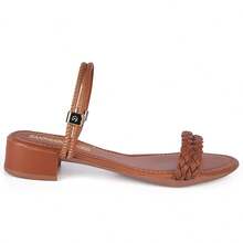 Women's Sandal With 3cm Block Heel, Versatile 2-In-1, Comfortable 2-Strap Clog - Camel - View 4