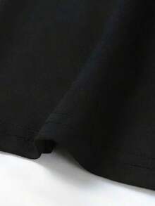 I Avoid People 1 Pieza Camiseta de Mujer con Estampados Divertidos, Cómoda y Sin Estrés, Corte Holgado, 100% Casual con Cuello Redondo, Lavable a Máquina y a Mano - Negro - Ver 5