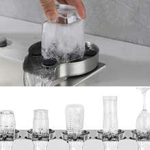 Einbau-Glasspüler Aus Edelstahl in Pistolengrau – Automatischer Becher- Und Flaschenreiniger Für Die Küchenspüle, Ideal Für Gläser Und Tassen, Schnelle Und Hygienische Spülung, Passend Für Küche, Bar Und Hausbar, Perfekt Für Bierliebhaber, Barkeeper, Familien Mit Kleinkindern Und Alle, Die Sauberes Trinkgeschirr in Sekunden Wünschen. - A - Übersicht 2