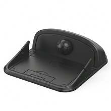Soporte de teléfono de coche de silicona antideslizante con gel nano lavable, soporte de montaje de navegación para el salpicadero del coche - Negro - Ver 1