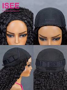 ISEE Tóc giả nửa đầu Hair Wear Go kiểu xoăn rối, vừa vặn linh hoạt, 3 trong 1, có dây rút, đường chân tóc tự nhiên, không đường may, thân thiện với người mới bắt đầu, không cần keo dán, tóc thật, đường chân tóc tự nhiên, mật độ 180%, dài 16-28 inch, tóc trinh nữ chưa qua xử lý, dành cho phụ nữ. - SNatural - Xem 6