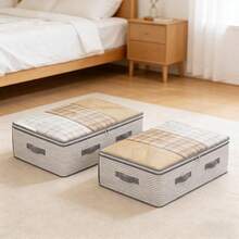 1pcs Under-Bed Drawer Storage Box, Flat Low-Profile Design With Sealed Lid, Spacious Capacity, Suitable For Clothing Toy Bedroom Clutter Reduction Long-Term Storage Or Space-Efficient Organization - Xem 2