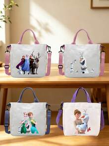 Disney 冰雪奇缘帆布手提袋，充满怀旧气息的粉丝斜挎包，铁杆粉丝的理想之选及送礼佳品。这款精心设计的帆布手提袋，印有所有你最爱的冰雪奇缘系列电影角色，从全员合影到雪宝和他的雪宝朋友们，应有尽有，完美展现你对这部经典动画的热爱。 - Bag - 查看 9