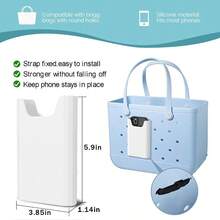 3 Packs Bogg Beach Tote Bag With 2 Pack Insert Hooks Accessories Bogg Bags Travel Makeup Clean Toiletry Brush Organizer Cosmetic Divider Storage Inner Pouch - 白色手機杯架套裝 - 查看 2