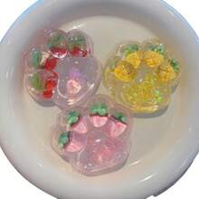 Juguete apretable de gato con garras de fruta transparente de alta calidad, juguete antiestrés de rebote lento, recuerdo atractivo o regalo ideal para vacaciones, adecuado para mujeres jóvenes y estudiantes - Multicolor - Ver 5
