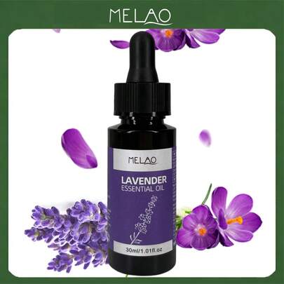  MELAO薰衣草精油 30ml - 纯天然精油，适用于头发护理、肌肤保湿和香薰扩香